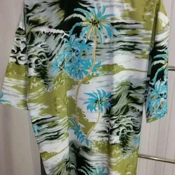 Sean John Waves Palm Trees Multicolor Beach - Picture 4 of 4